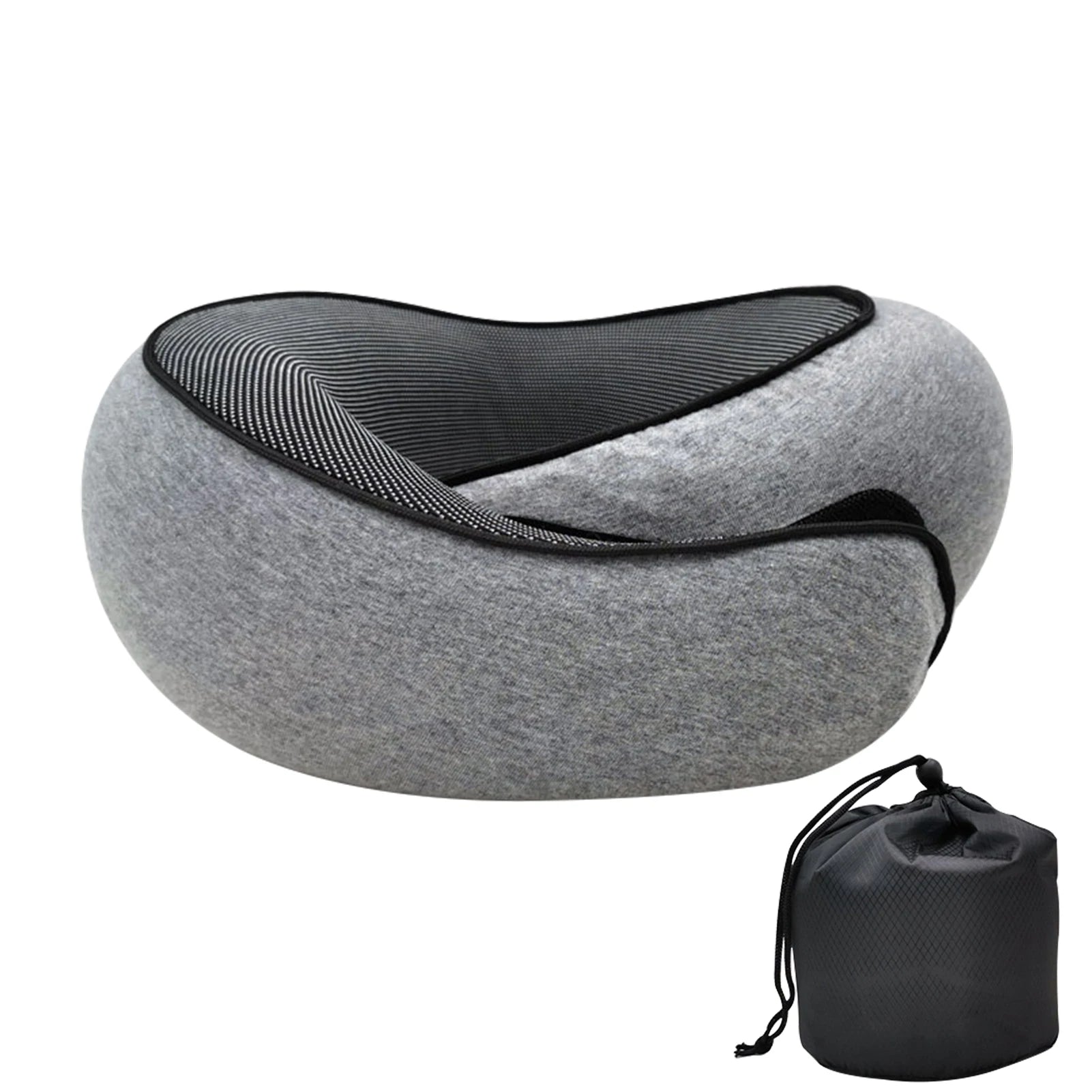 Memory Foam Travel Neck Pillow | U-Shaped Snail Design | Portable & Adjustable Sleep Support