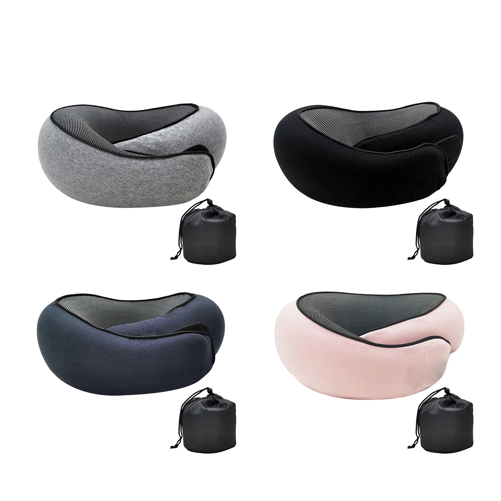 Memory Foam Travel Neck Pillow | U-Shaped Snail Design | Portable & Adjustable Sleep Support