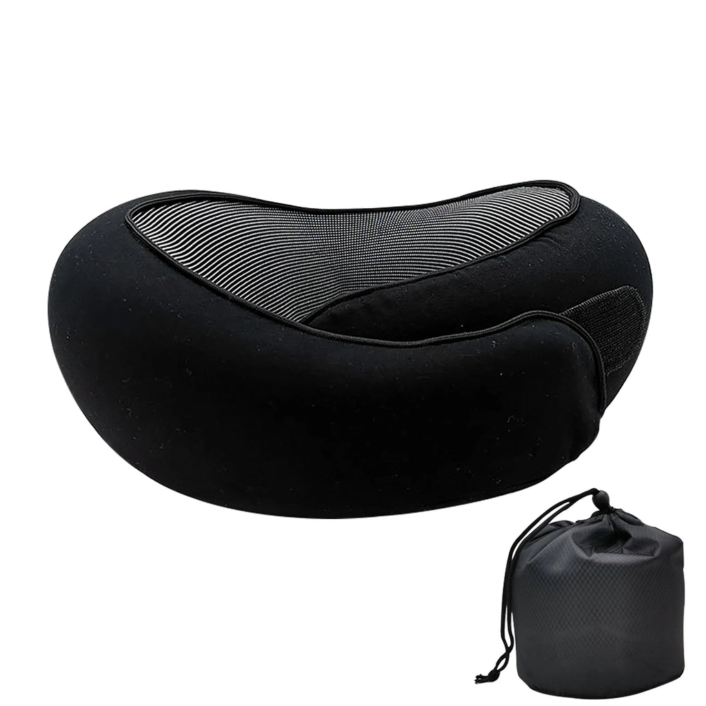 Memory Foam Travel Neck Pillow | U-Shaped Snail Design | Portable & Adjustable Sleep Support