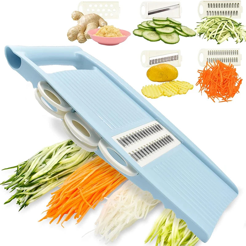 5-in-1 Mandoline Vegetable Slicer — Quick & Easy Food Prep for Every Kitchen