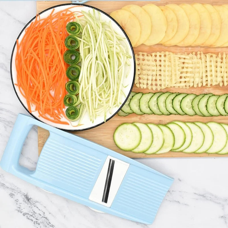 5-in-1 Mandoline Vegetable Slicer — Quick & Easy Food Prep for Every Kitchen