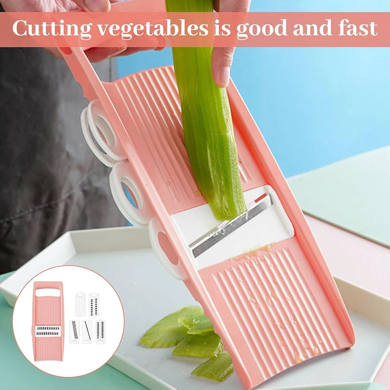 5-in-1 Mandoline Vegetable Slicer — Quick & Easy Food Prep for Every Kitchen