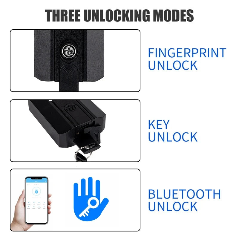 Smart Fingerprint Padlock | Keyless Biometric | IP67 Waterproof | App & Fingerprint Unlock