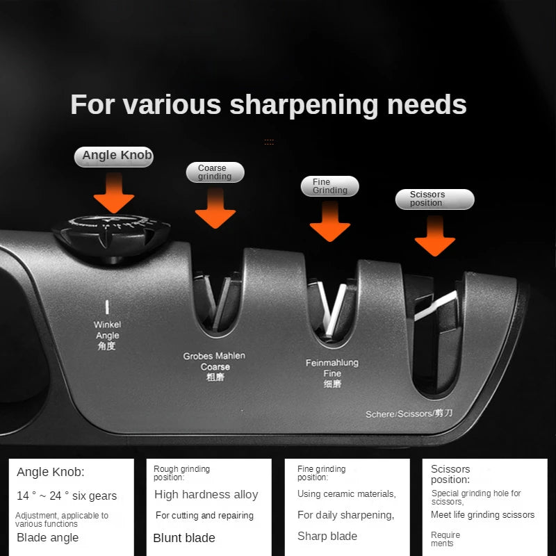 5-in-1 Professional Knife Sharpener — Restore Any Blade in Seconds