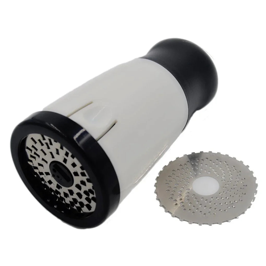 Handheld Rotary Cheese Grater | 2 Interchangeable Blades | Stainless Steel & ABS