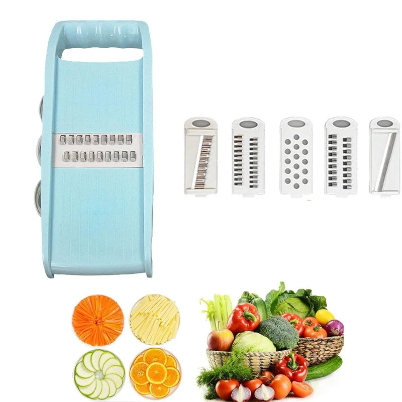 5-in-1 Mandoline Vegetable Slicer — Quick & Easy Food Prep for Every Kitchen