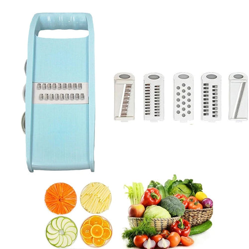 5-in-1 Mandoline Vegetable Slicer — Quick & Easy Food Prep for Every Kitchen