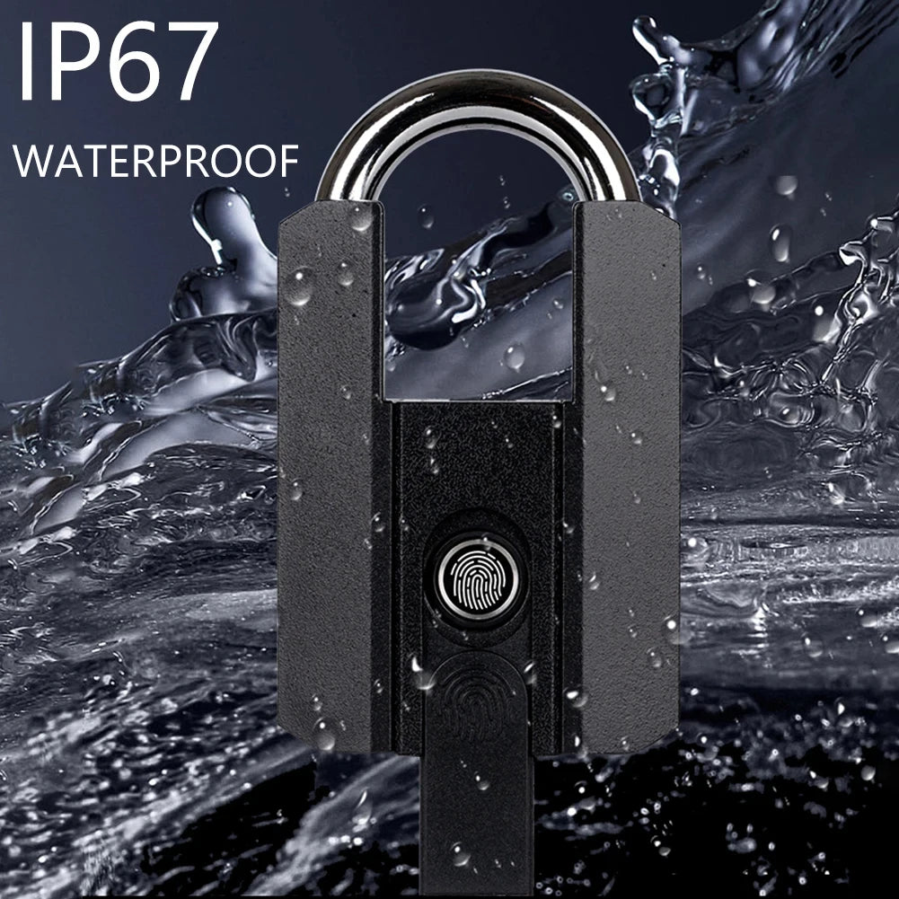 Smart Fingerprint Padlock | Keyless Biometric | IP67 Waterproof | App & Fingerprint Unlock