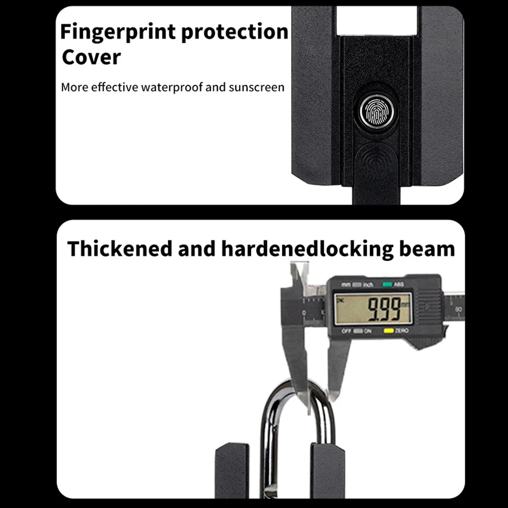 Smart Fingerprint Padlock | Keyless Biometric | IP67 Waterproof | App & Fingerprint Unlock