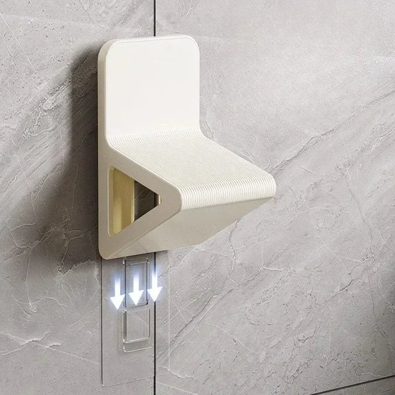 No-Drill Wall-Mounted Shower Hose Hook | LED Accent | Adhesive Bathroom Holder