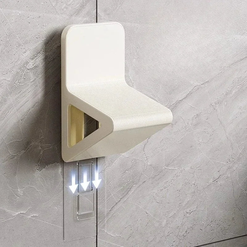 No-Drill Wall-Mounted Shower Hose Hook | LED Accent | Adhesive Bathroom Holder